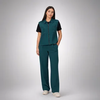 ست وست و شلوار زنانه مدل مازراتی زیپ 101825132